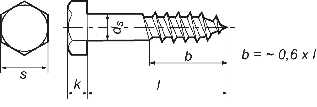 DIN 571   7 x  90 St verzinkt